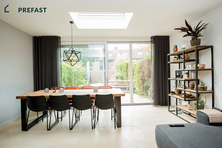 Woonkamer uitbouw Leiden