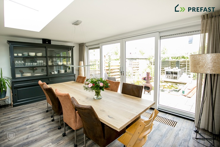 Almere uitbouw eetkamer
