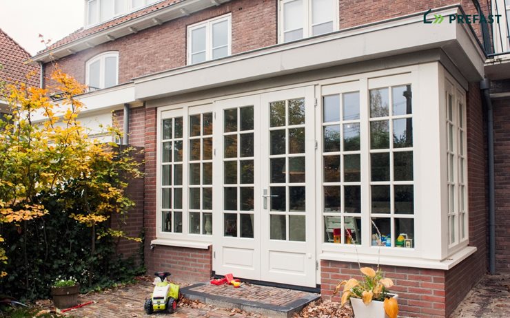 Uitbouw woonkamer in Arnhem