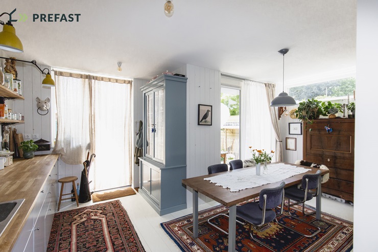 Eetkamer uitbouw meteren