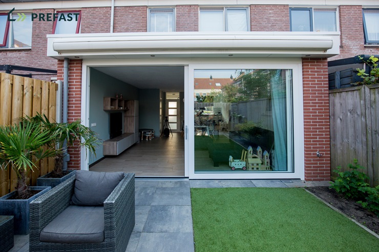 Uitbouw met schuifpui Egmond Binnen