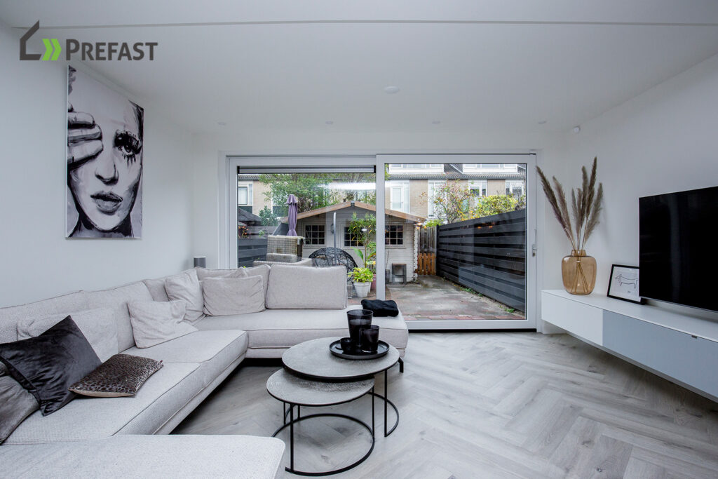 Woonkamer uitbouw Schiedam