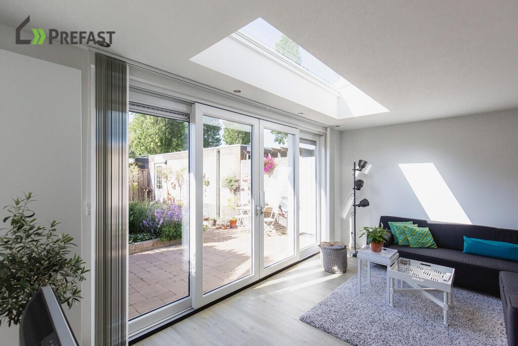 Woonkamer uitbouw Diemen