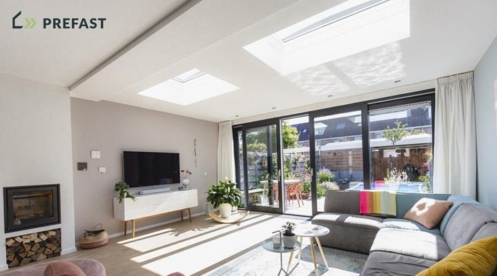 Uitbouw met schuifpui Alphen aan Den Rijn