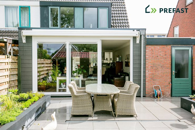 Dronten woonkamer uitbouwen