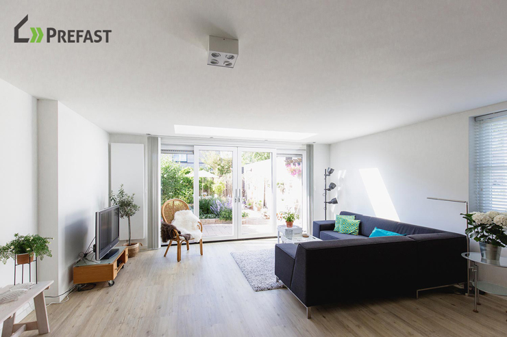 uitbouw achterkant woning