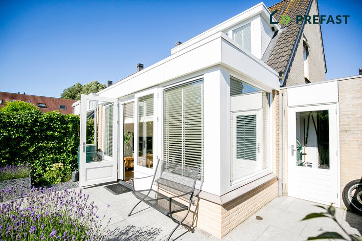 uitbouwen achterkant woning