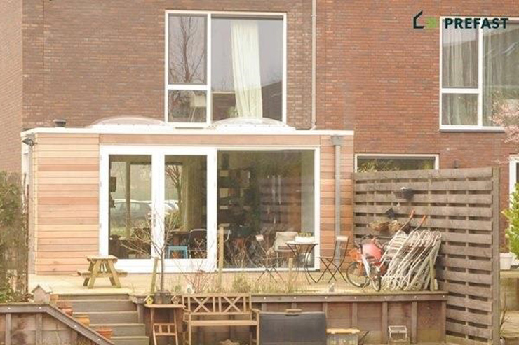 Eindhoven aanbouw hout