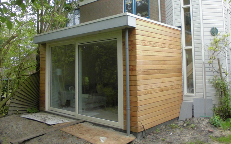 Houten uitbouw Utrecht