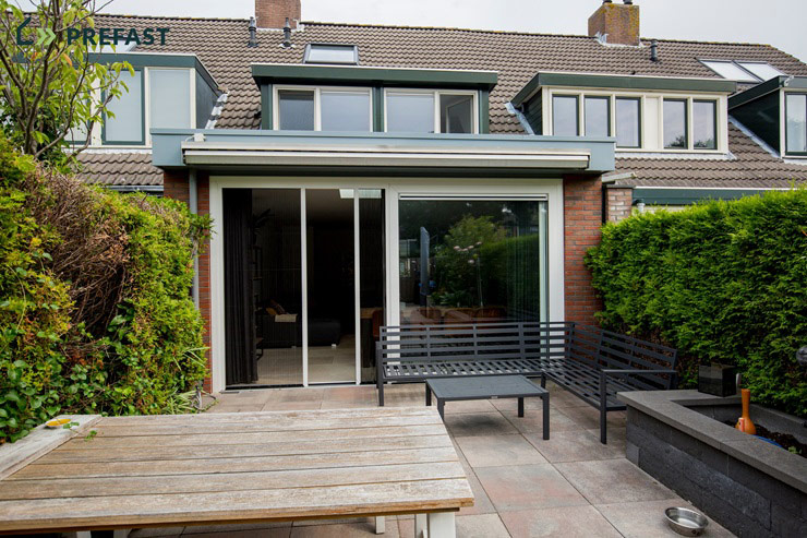 Zoetermeer uitbouw achterzijde